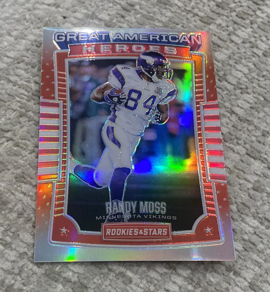 2017 Randy Moss Panini Rookies & Stars Great American Heros #10 Holo 29/99
