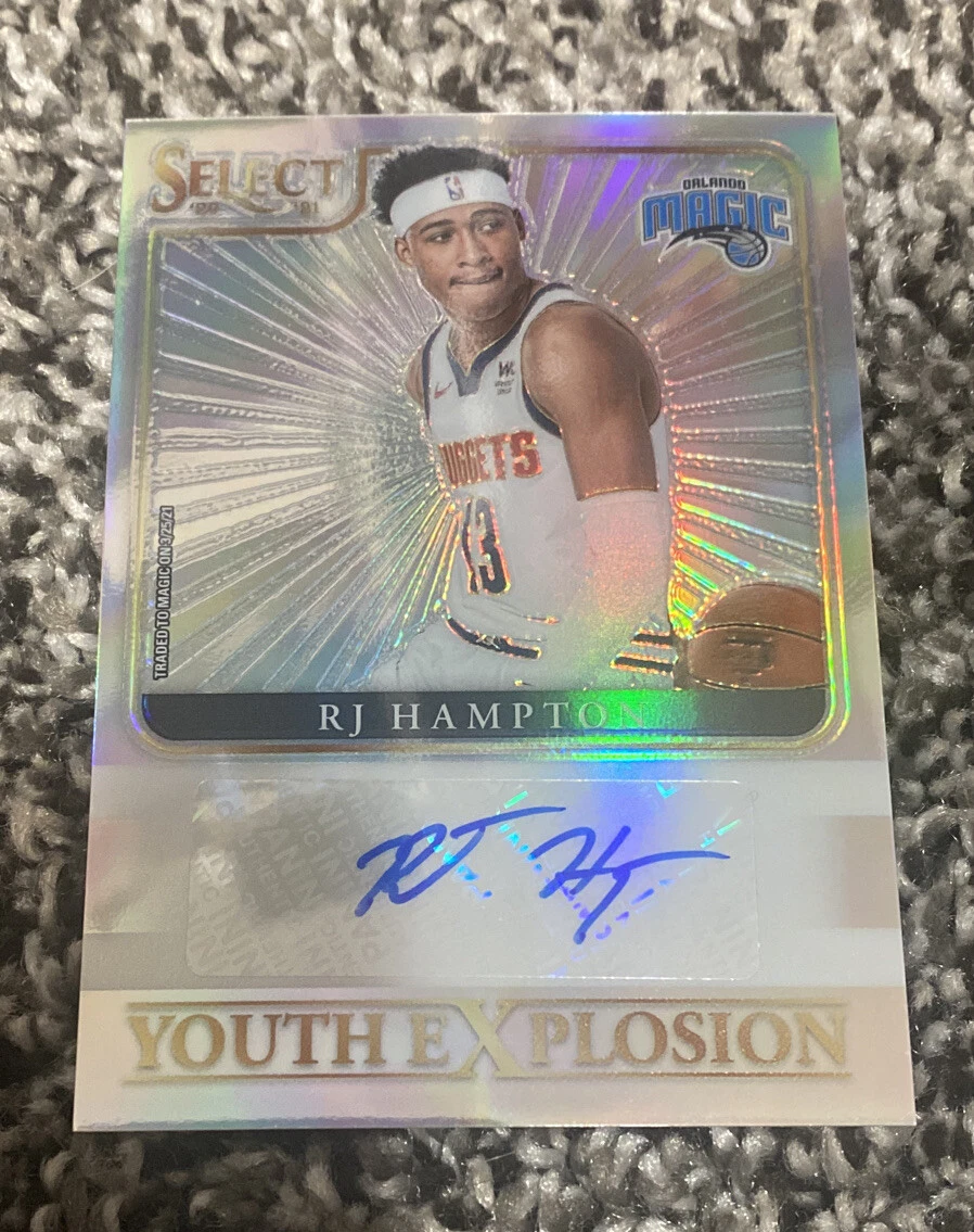 RJ Hampton 2020-21 Panini Select YOUTH EXPLOSION Silver Rookie Auto Rare SSP

