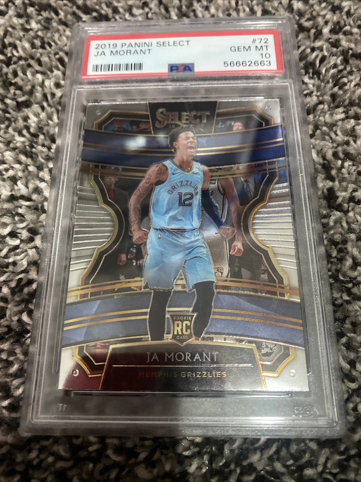 2019 Select #72 Ja Morant RC PSA 10
