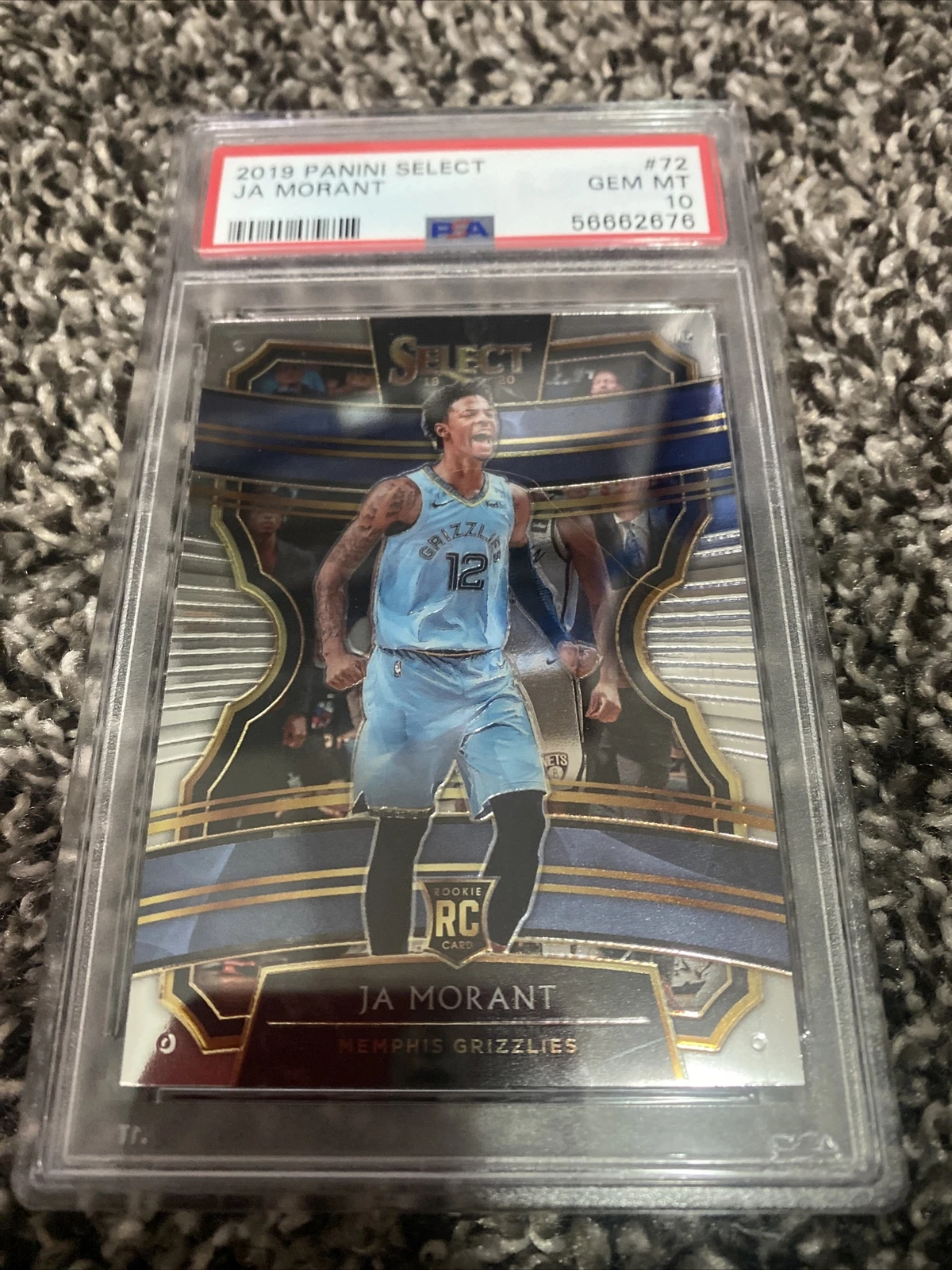 2019 Select #72 Ja Morant RC PSA 10
