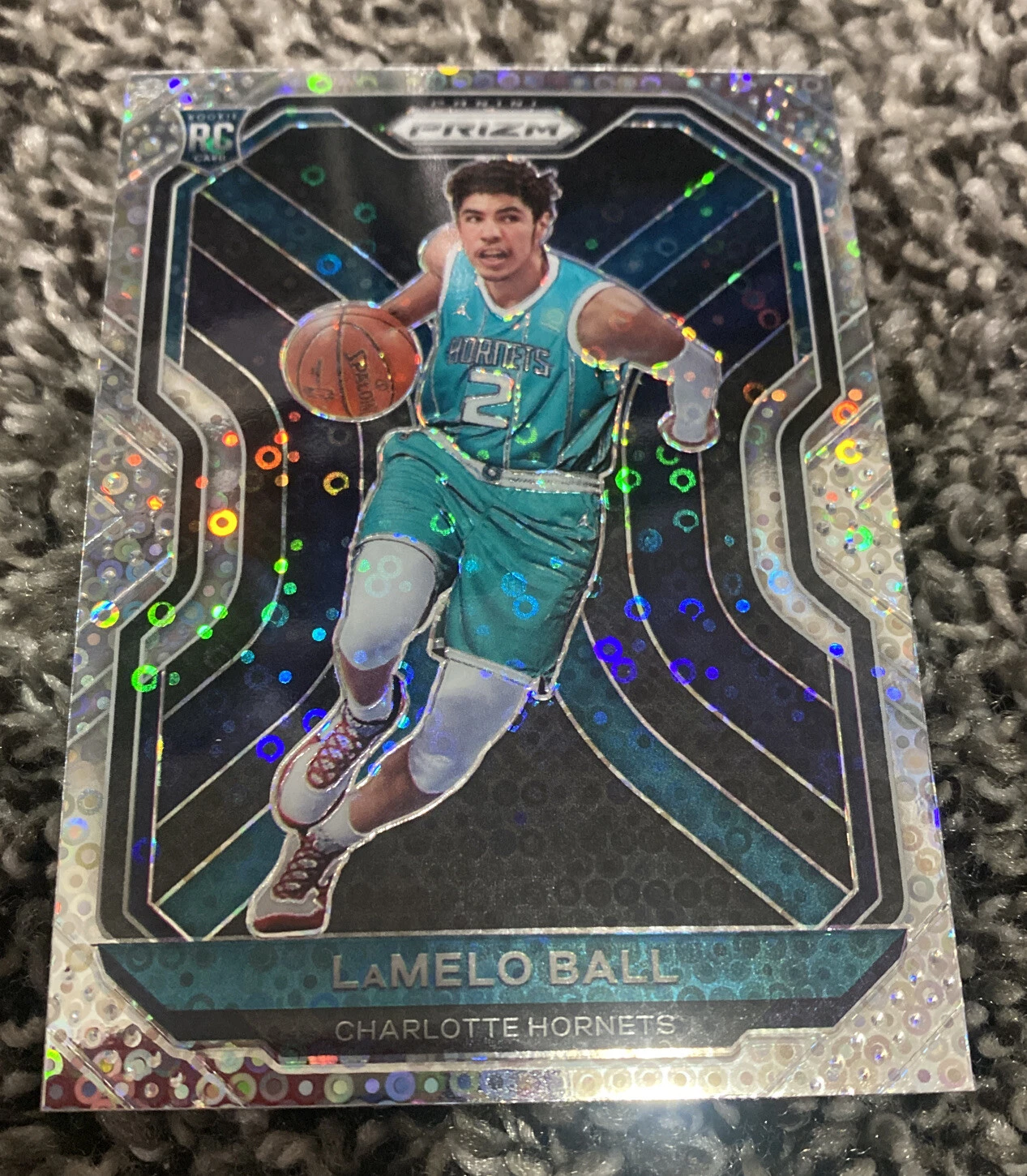 2020-21 Lamelo Ball Rookie Variation Silver Disco Prizm - Prizm #278 RARE 2
