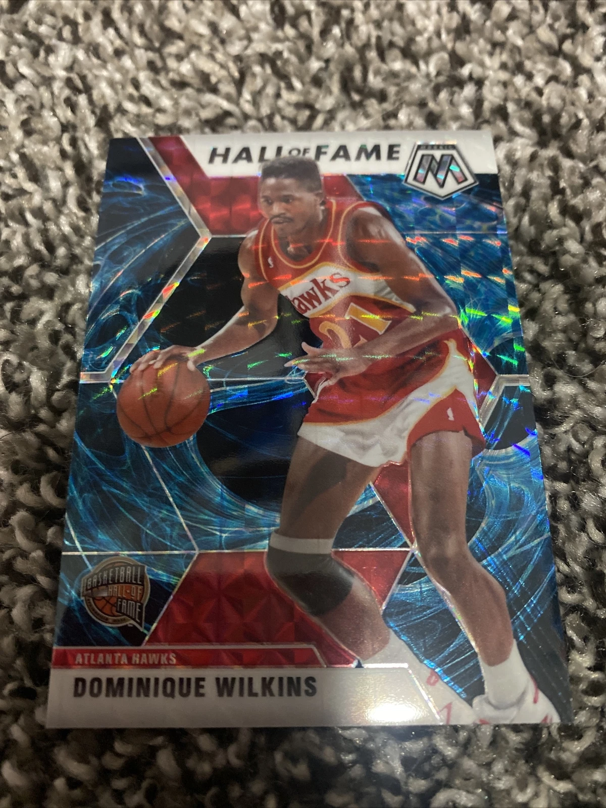 DOMINIQUE WILKINS 2019-20 PANINI MOSAIC GENESIS PRIZM PARALLEL #294 HAWKS SP
