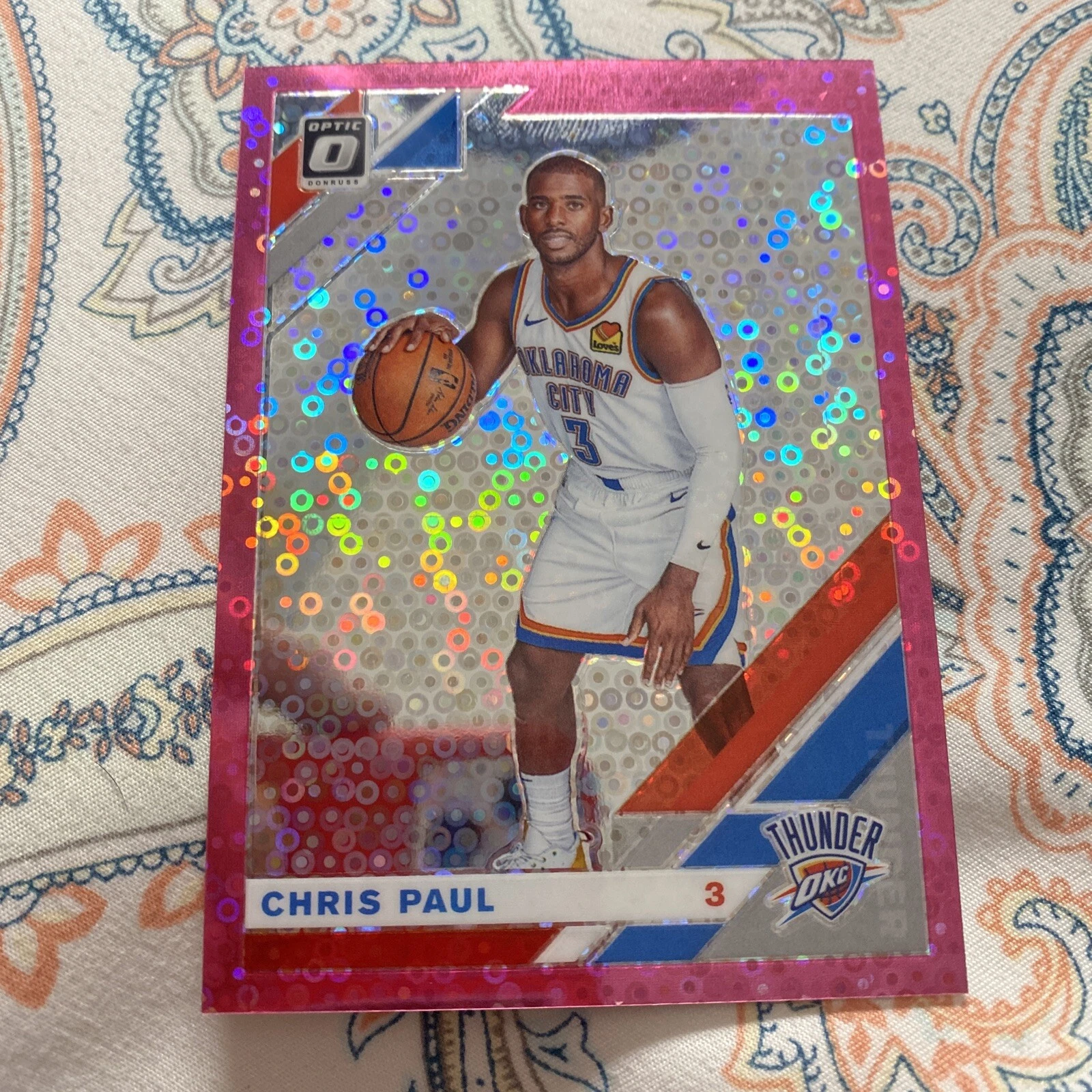 2019-20 Optic Chris Paul PINK Disco Fastbreak Prizm Refractor SP Suns 15/20
