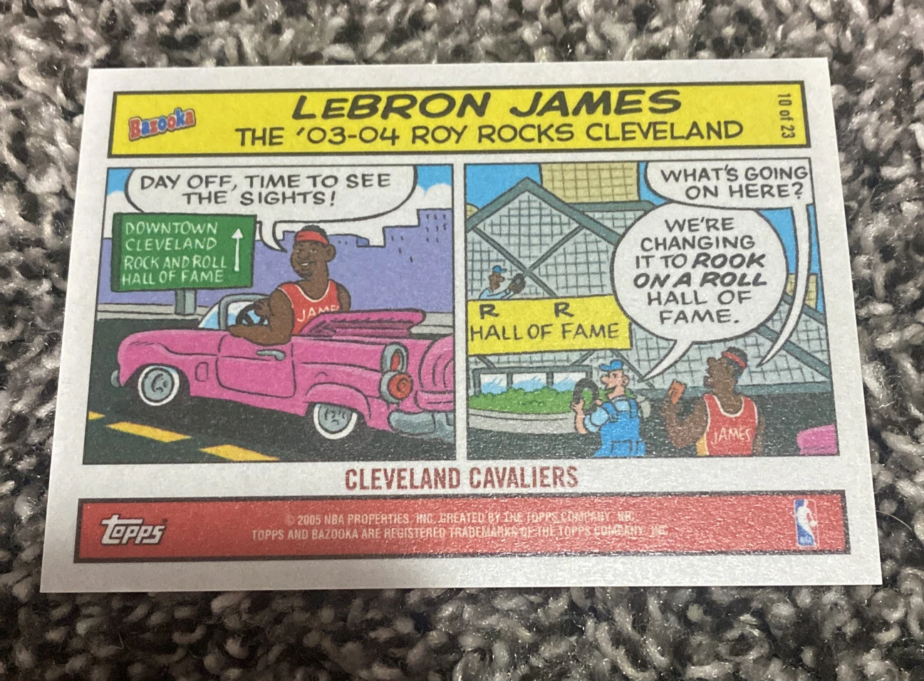 LeBRON JAMES – 2004-05 Topps Bazooka Comic Card #10
