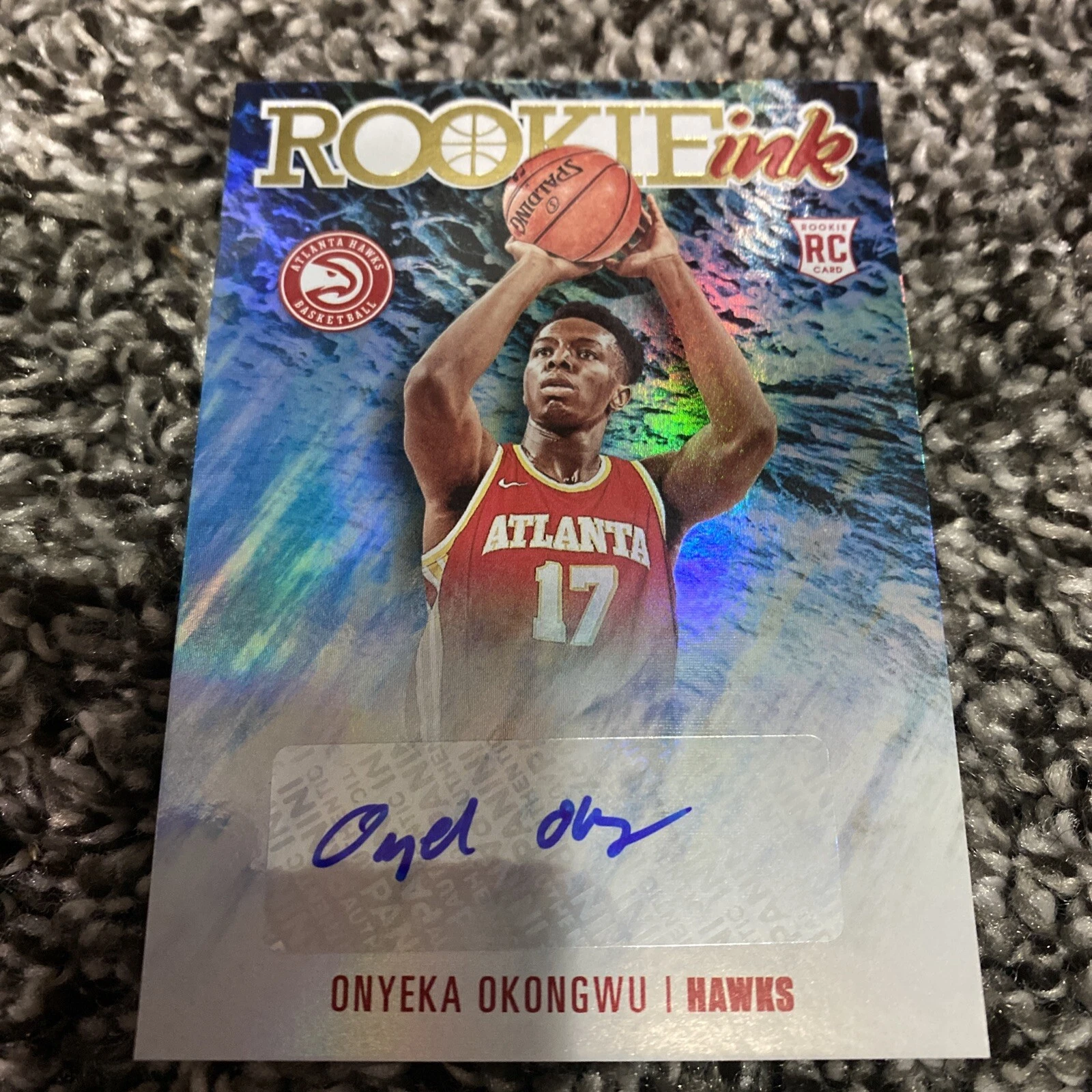 2020-21 NBA Hoops Rookie Ink Onyeka Okongwu Hawks Auto Autograph RC #RI-ONY!
