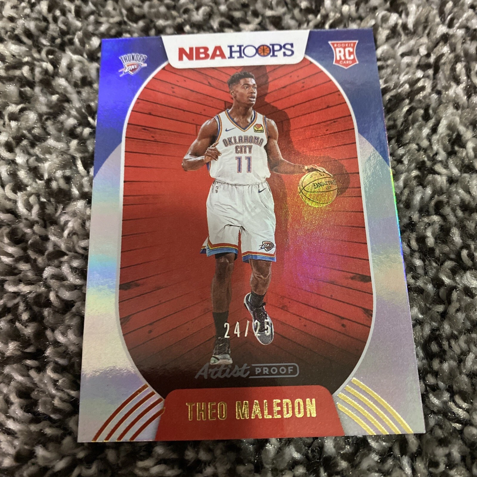 2020-21 Panini Hoops Theo Maledon Artist Proof Silver Foil Rookie #230 RC 24/25
