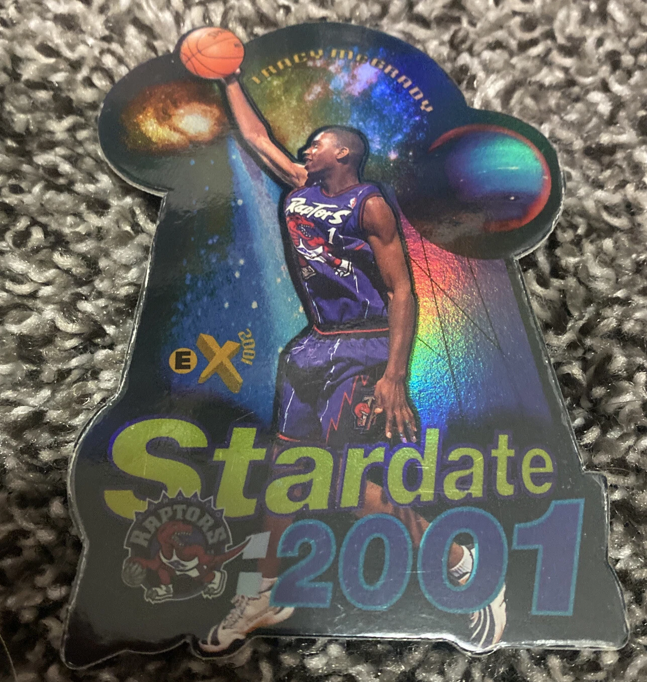 Tracy McGrady 1997-98 Skybox eX Stardate 2001 Diecut Rookie Card RC #SD10
