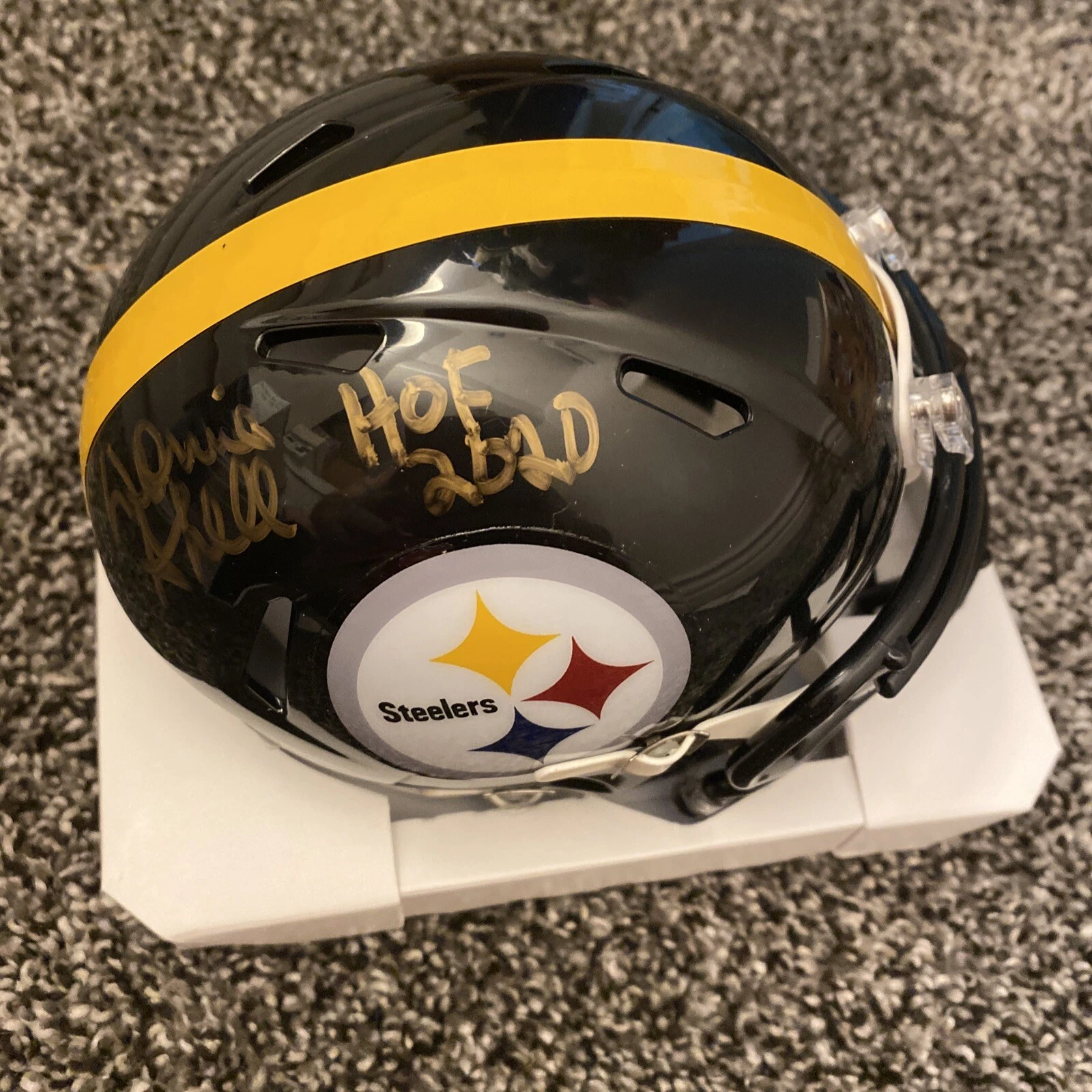 Donnie Shell Autographed Pittsburgh Steelers Mini Football Helmet TRISTAR COA
