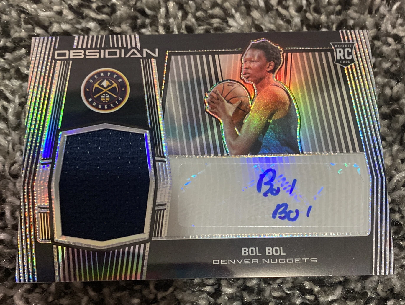2019 OBSIDIAN RPA #215 BOL BOL ROOKIE JERSEY AUTO #/99
