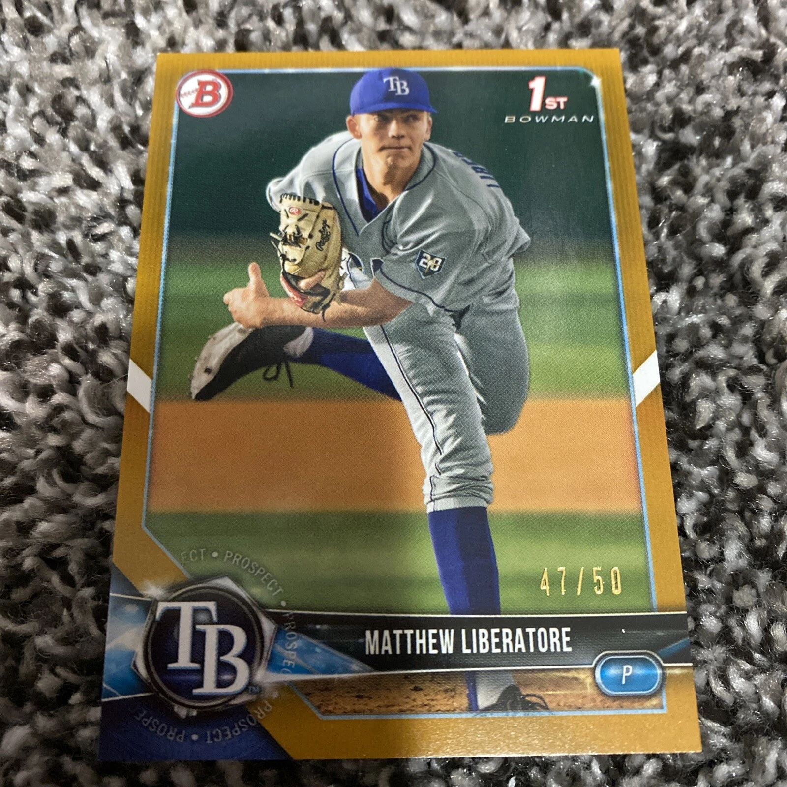 2018 Bowman Draft Gold /50 Matthew Liberatore #BD-30

