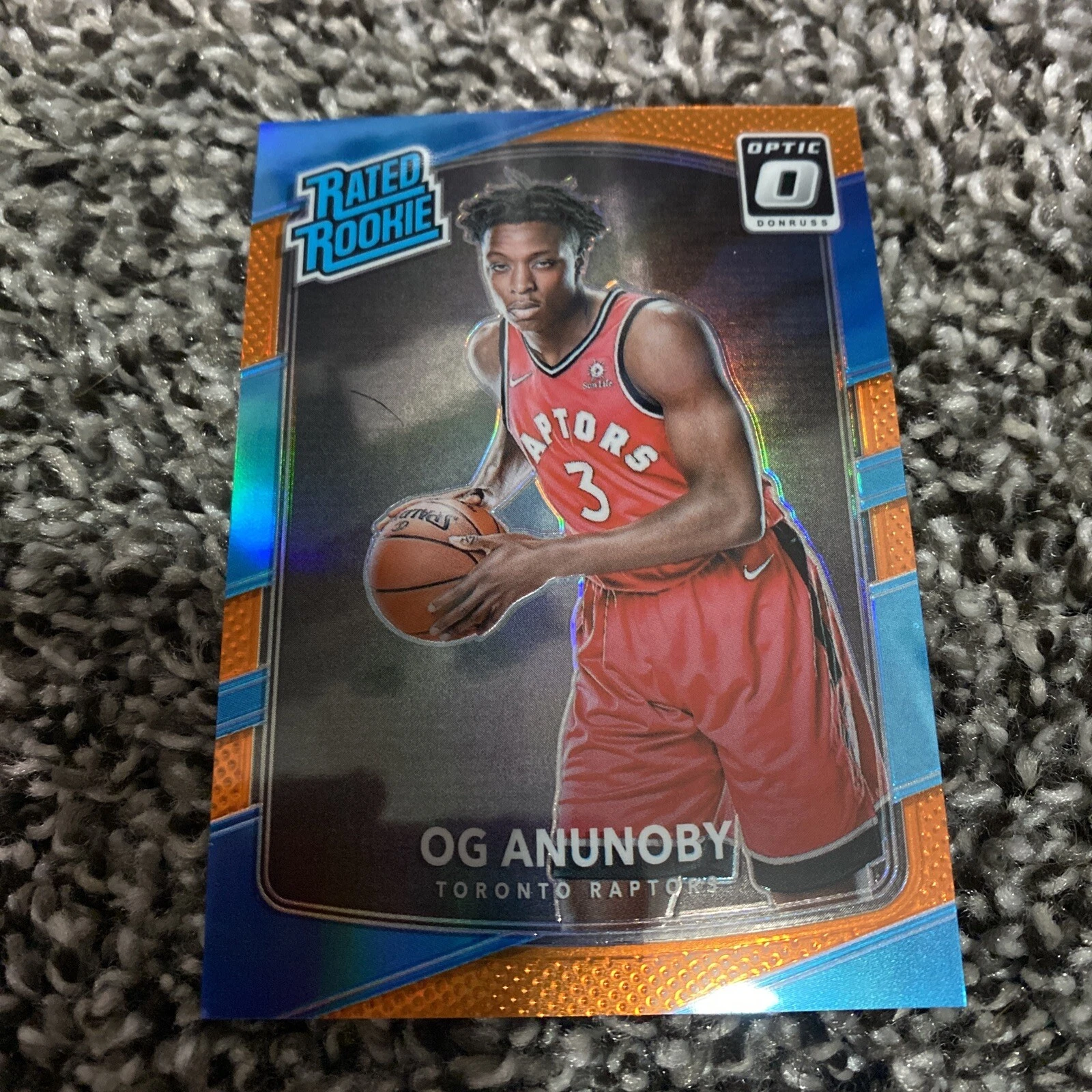 2017-18 Donruss Optic Orange Prizm Holo /199 OG Anunoby Rated Rookie Card RC SP
