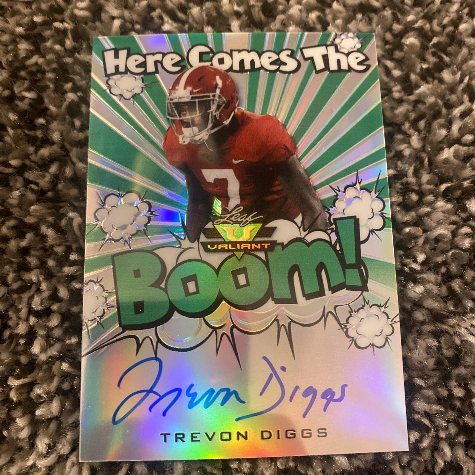Trevon Diggs Here Comes The Boom 2020 Leaf Auto GREEN 44/75
