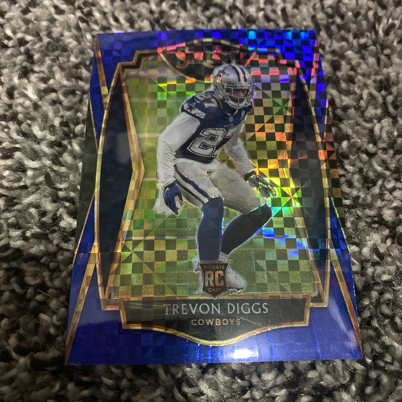 2020 Select Trevon Diggs #196 Blue Checkerboard Prizm Rookie RC /149 Cowboys
