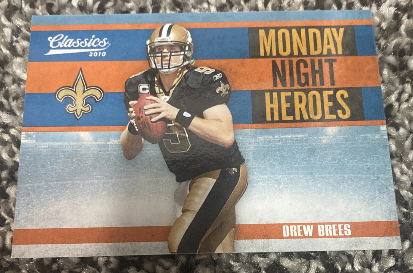 2010 Classics Monday Night Heroes DREW BREES 09/25! JERSEY# 1/1 Wow RARE
