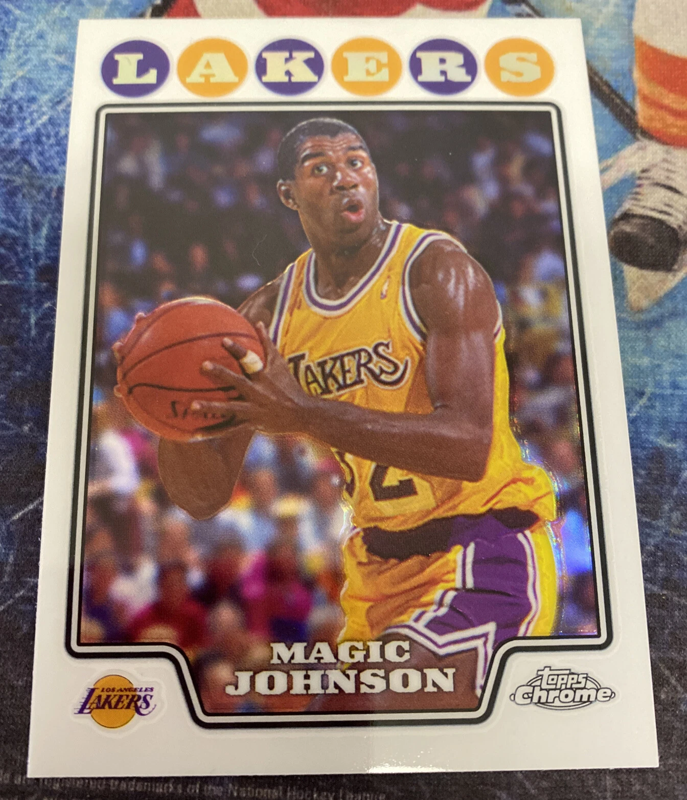 2008-09 Topps Chrome Refractor #171 Magic Johnson Los Angeles Lakers
