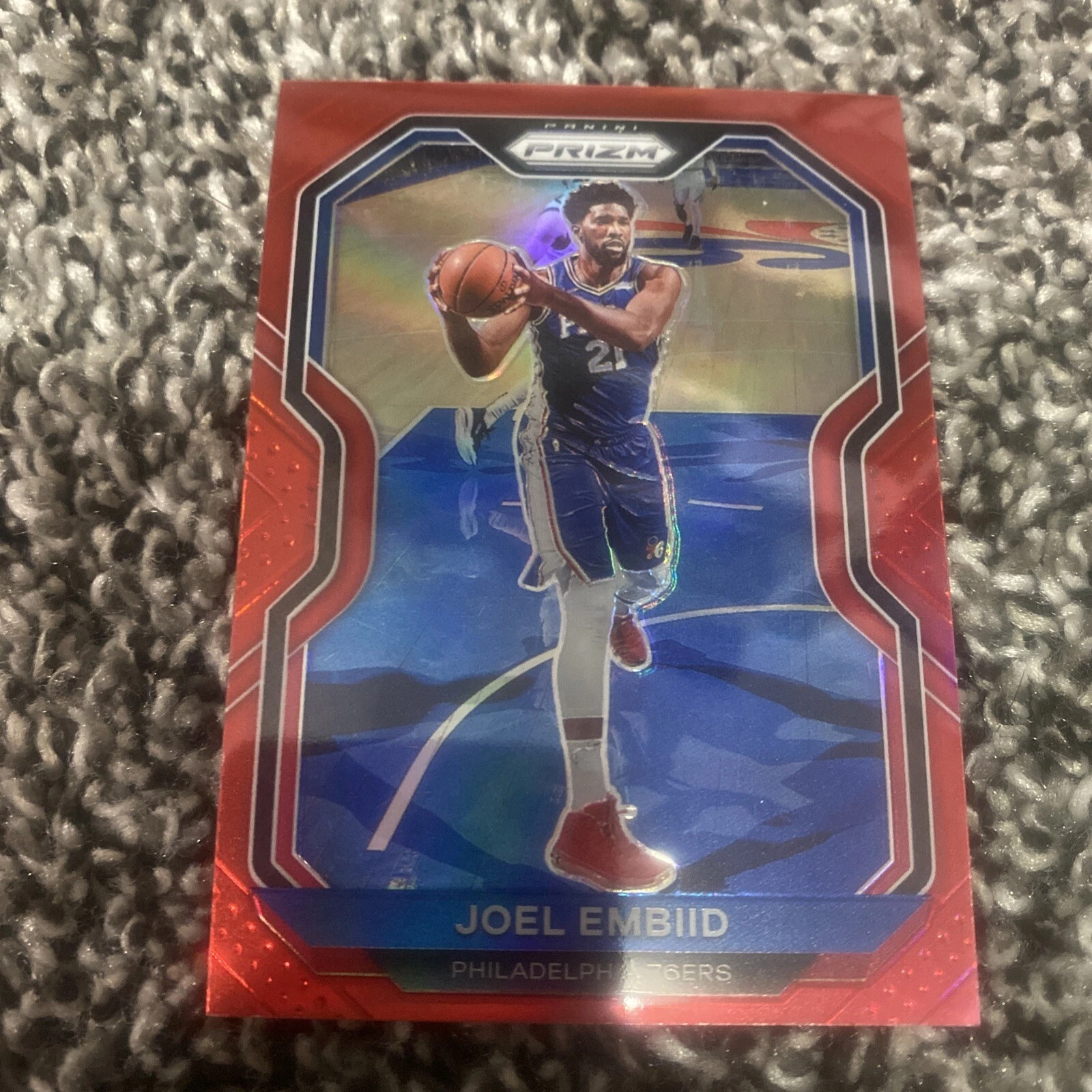 2020-21 Panini Prizm Joel Embiid Red /299 Sixers

