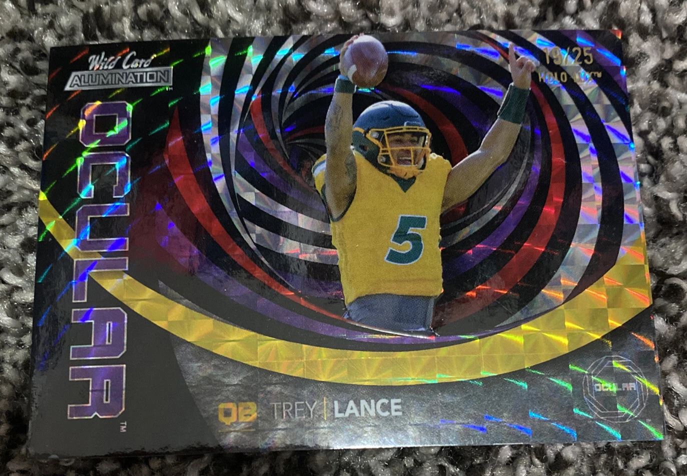 Trey Lance RC #'d /25 PARALLEL 2021 Wild Card Alumination OCULAR Insert
