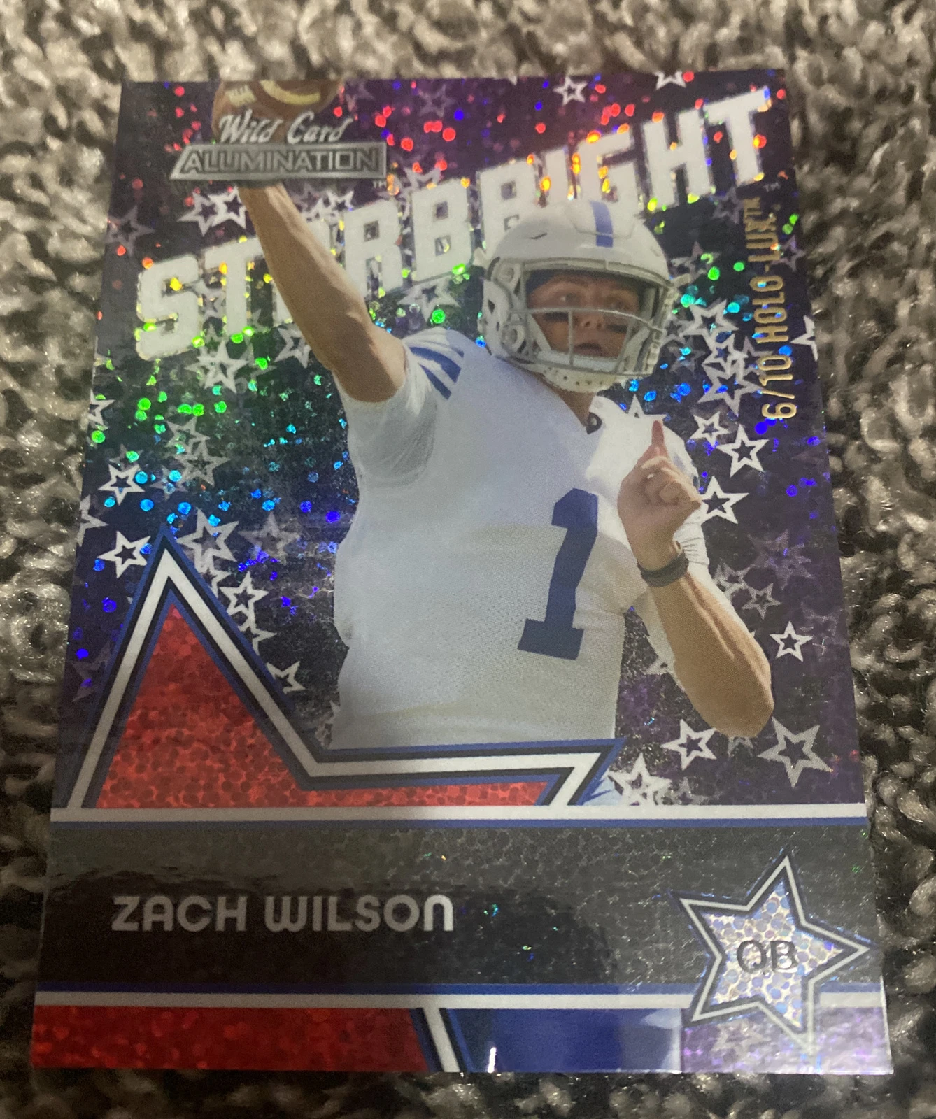 ZACH WILSON ROOKIE WILDCARD ALUMINATION STARBRIGHT PURPLE 6/10 #SB-2 RARE 2021 COLLECTIBLE MEMORABILIA