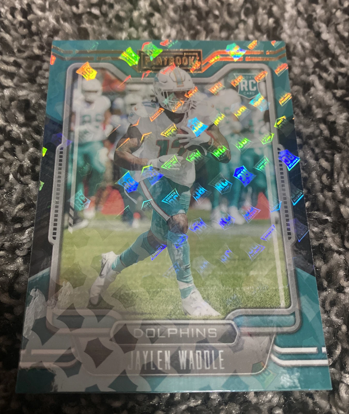 SLICK JAYLEN WADDLE HOLO RC!! 2021 Panini Playbook Holo Rookie!!
