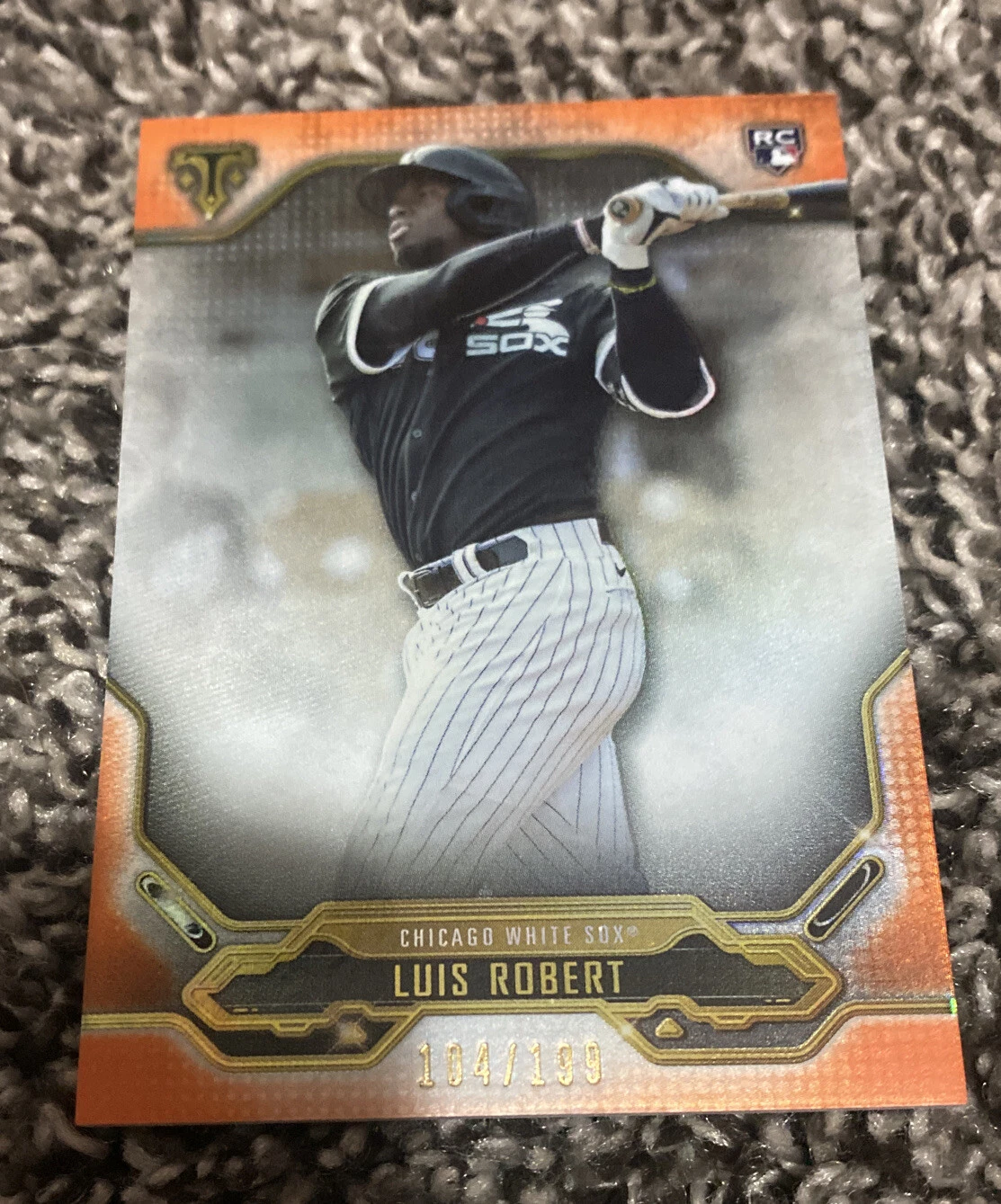 2020 Topps Triple Threads LUIS ROBERT Amber 76/199 #24 RC ROOKIE White Sox
