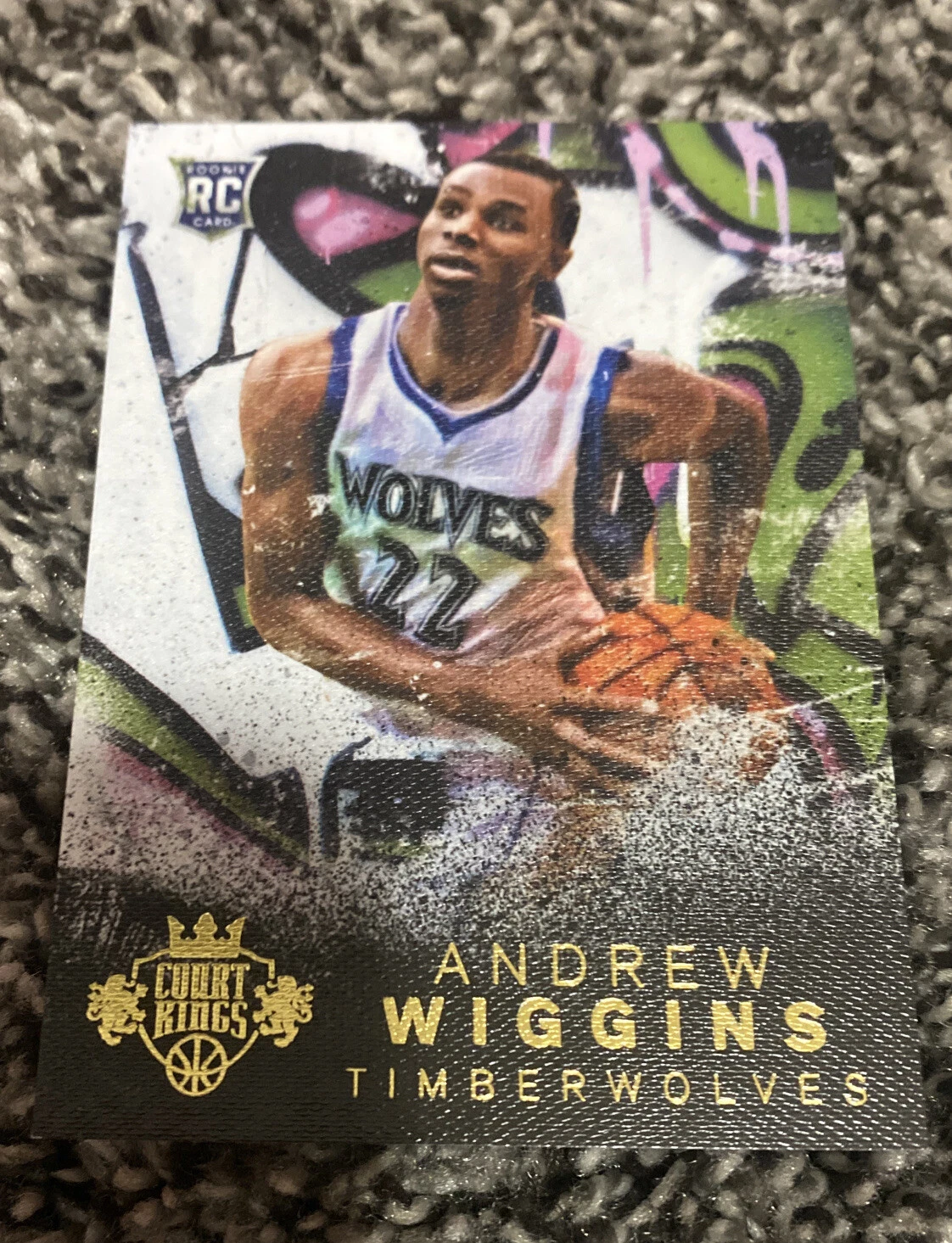 2014-15 PANINI COURT KINGS ANDREW WIGGINS ROOKIE #/149 LEVEL 3 III RC #167 SP
