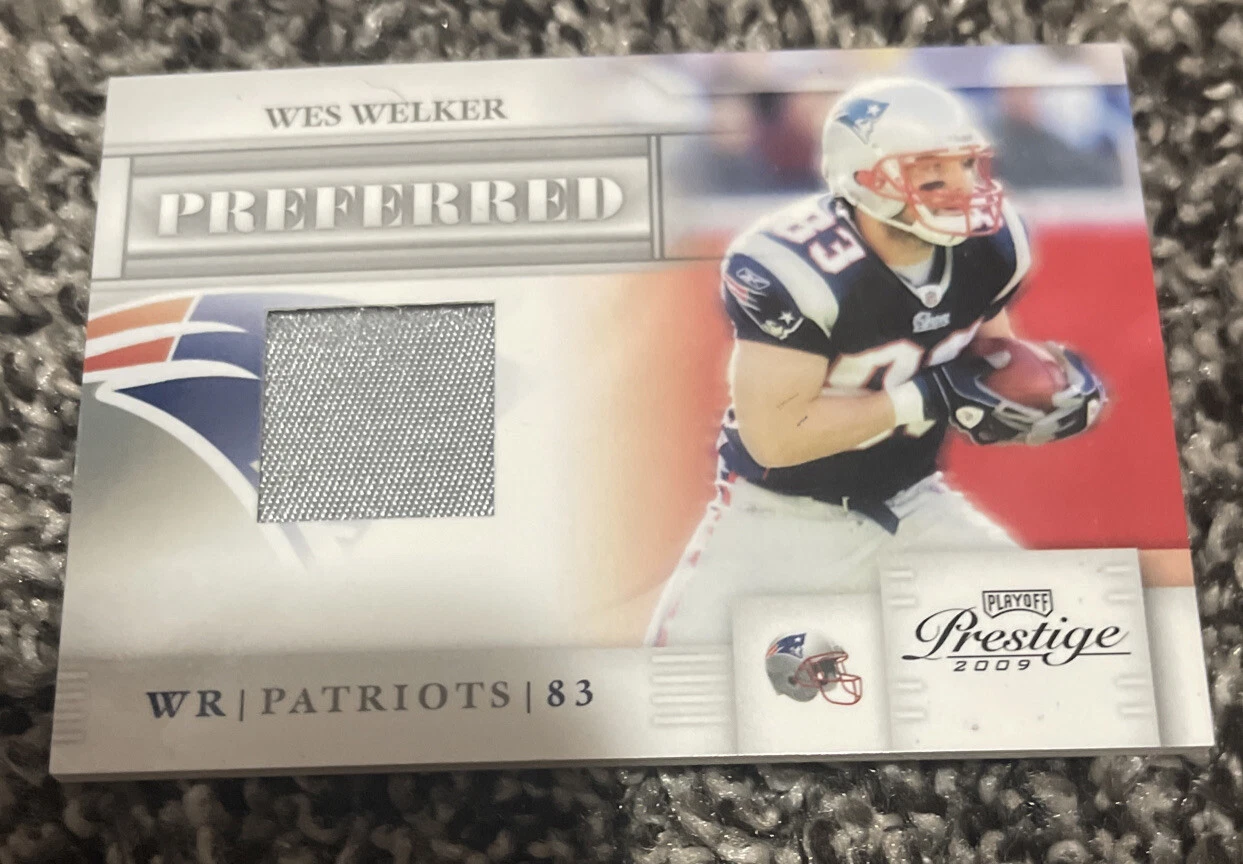 2009 Playoff Prestige Preferred Wes Welker Jersey Card 10/25
