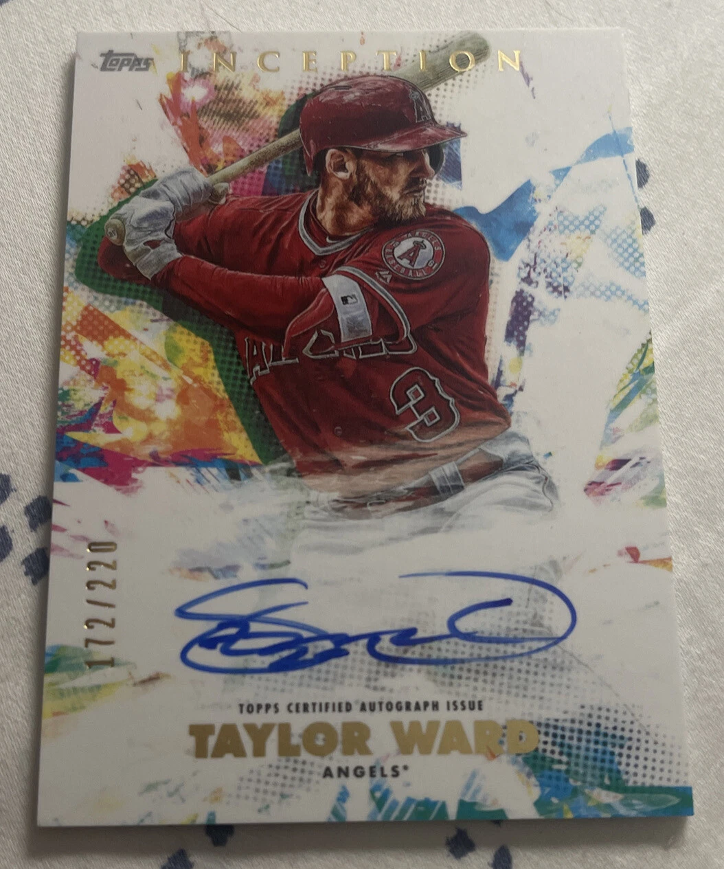 2020 Topps Inception Rookies & Emerging Stars /220 Taylor Ward #RESA-TW Auto
