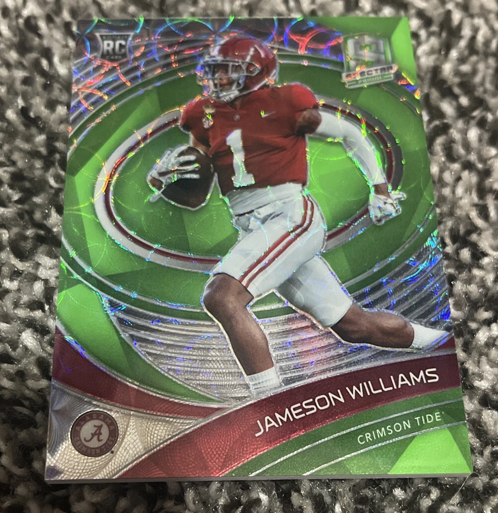 2022 Chronicles Draft Spectra Jameson Williams #15 Scope RC 1/49 JERSEY # 1/1
