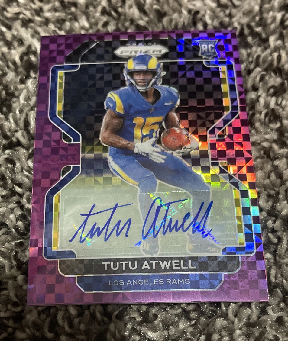 2021 PANINI PRIZM FOOTBALL TUTU ATWELL AUTO RC PURPLE POWER 49/49 EBAY 1/1 COLLECTIBLE MEMORABILIA
