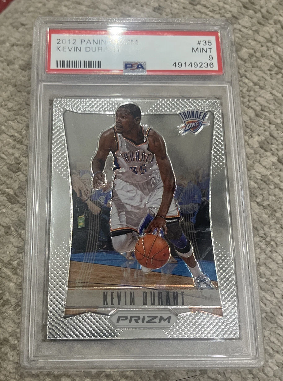 KEVIN DURANT 2012 PANINI FIRST YEAR PRIZM #35 PSA 9 MINT THUNDER
