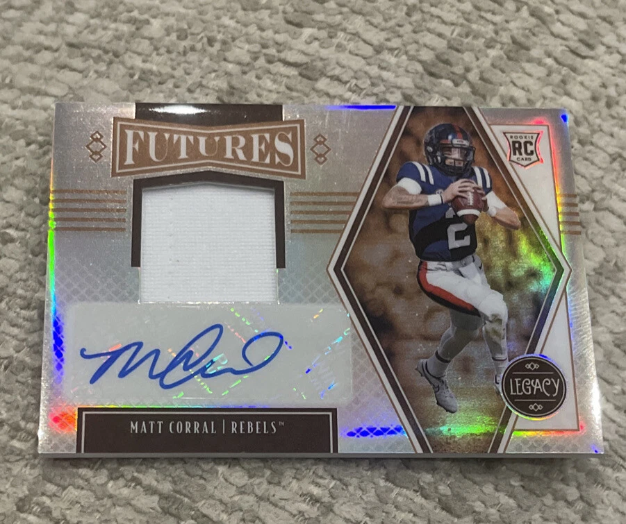 Matt Corral 2022 Legacy Futures Patch RPA #75/99 Ole Miss Panthers
