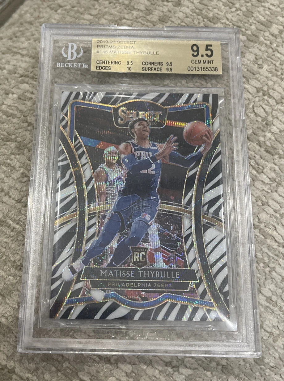 2019-20 Select Premier Level Zebra SSP Matisse Thybulle RC Rookie #145 BGS 9.5

