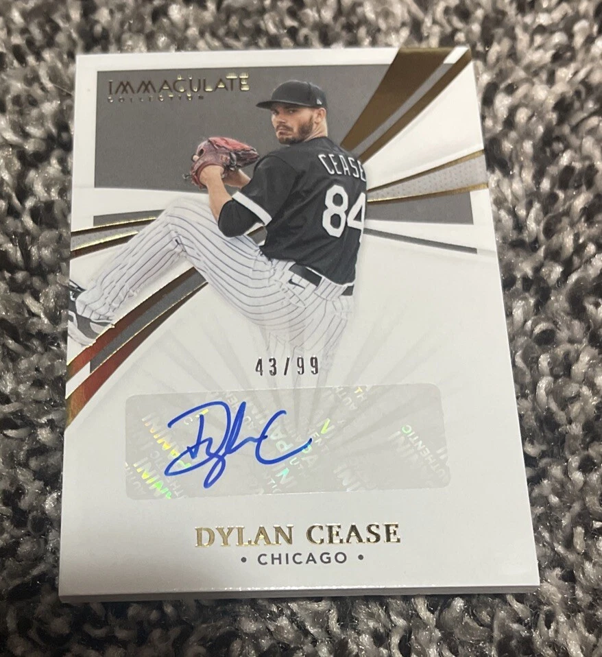 2021 Immaculate Dylan Cease Autograph Auto #43/99 White Sox
