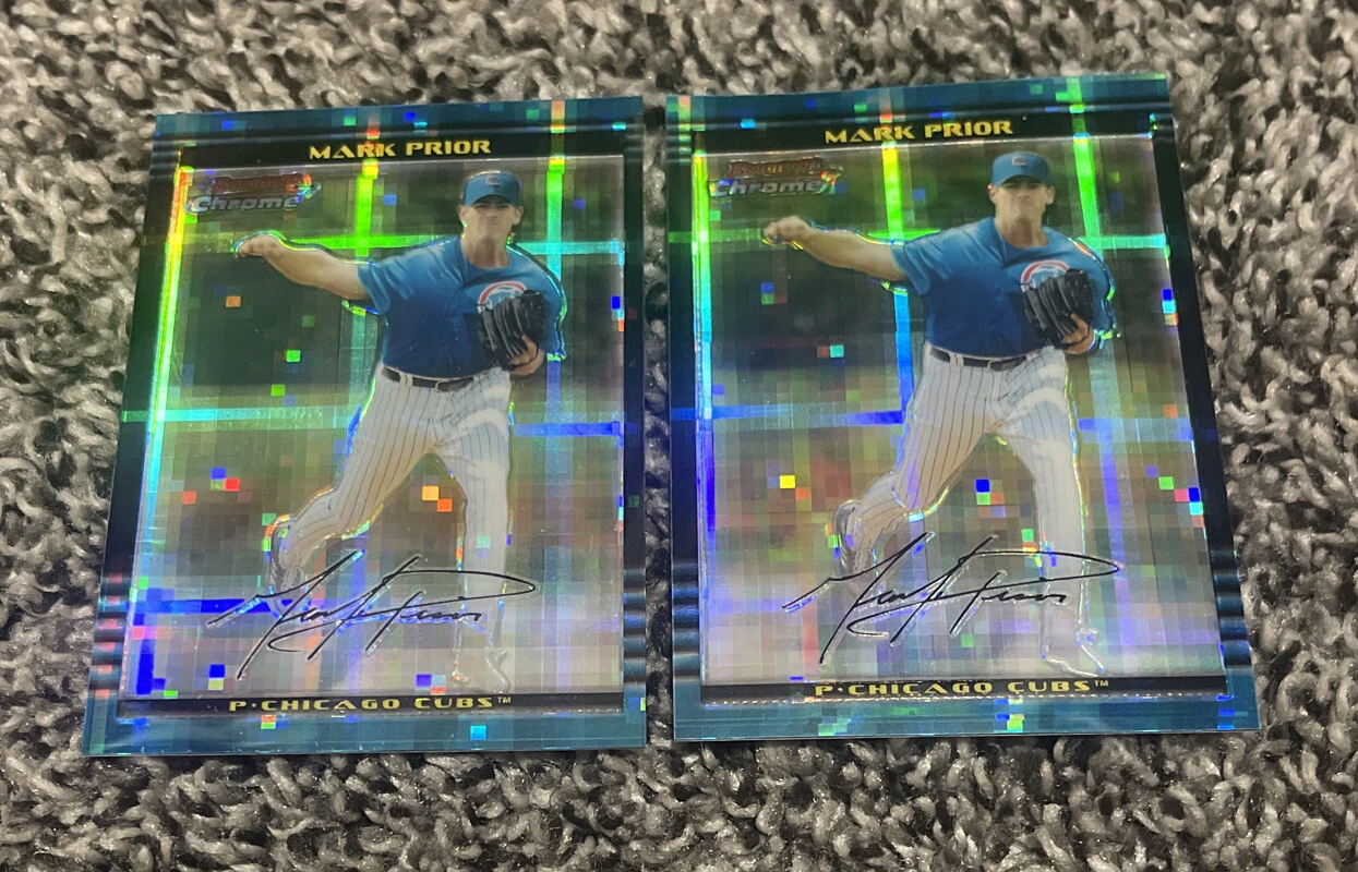 LOT OF (2) 2002 Bowman Chrome XFRACTOR MARK PRIOR #247 ROOKIE CARD 98/250 3/250
