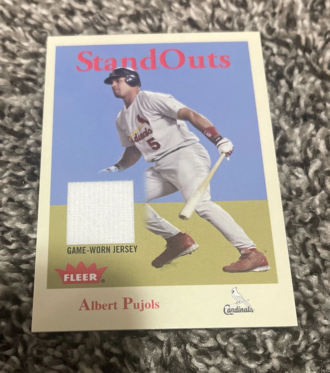 ALBERT PUJOLS 2005 FLEER STANDOUTS GAME USED JERSEY
