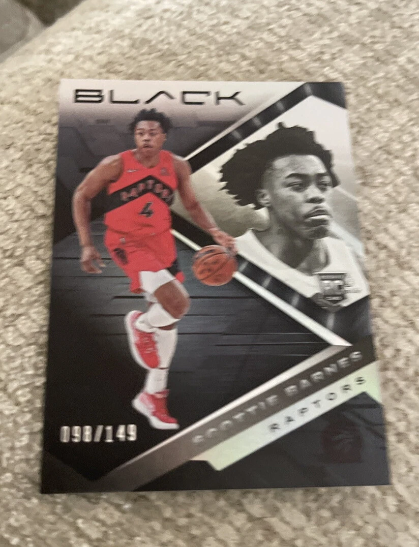 2021-22 Panini Black Basketball Scottie Barnes 98/149 Raptors RC No. 69
