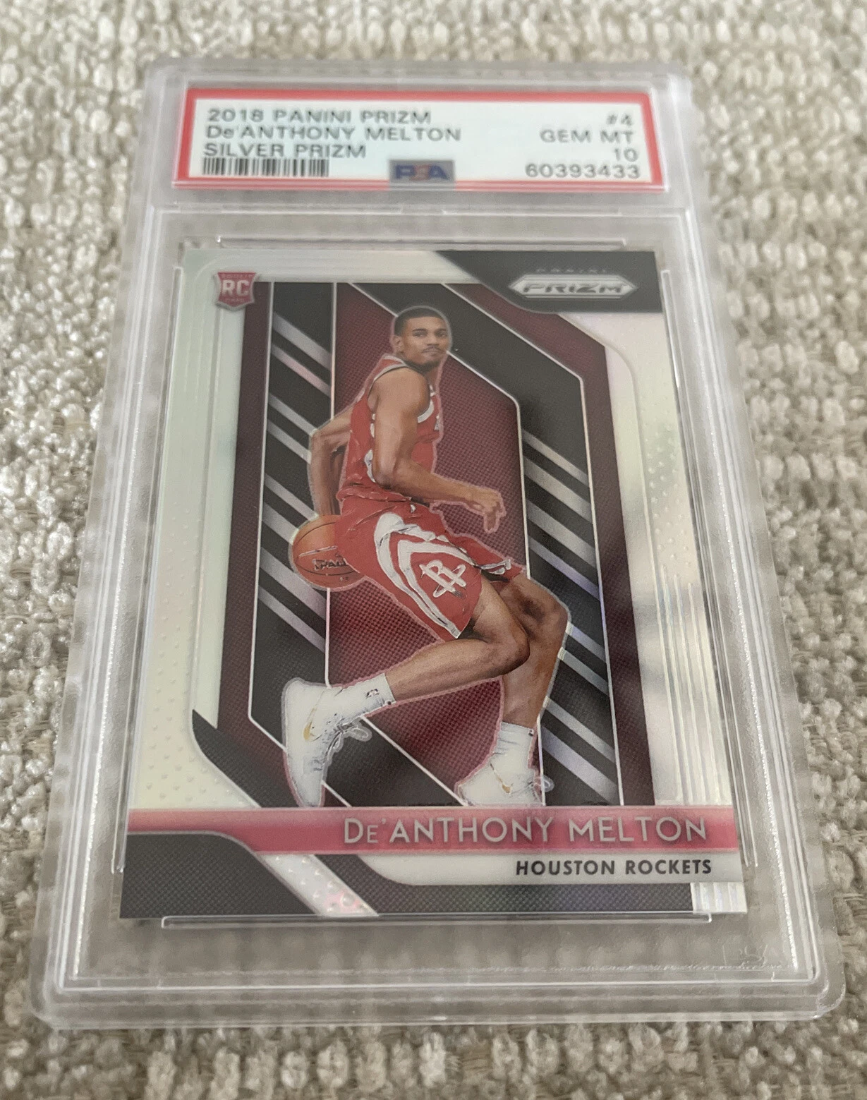2018 Panini Prizm De’anthony Melton Silver Prizm Rookie Card RC #4 PSA 10
