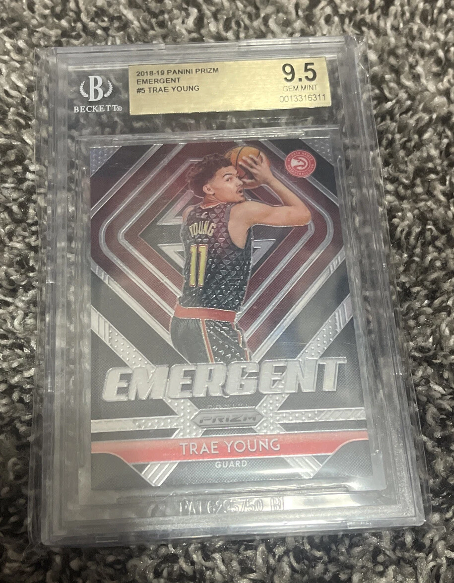 2018 Panini PRIZM Trae Young #5 Emergent Rookie RC BGS 9.5 Gem Mint
