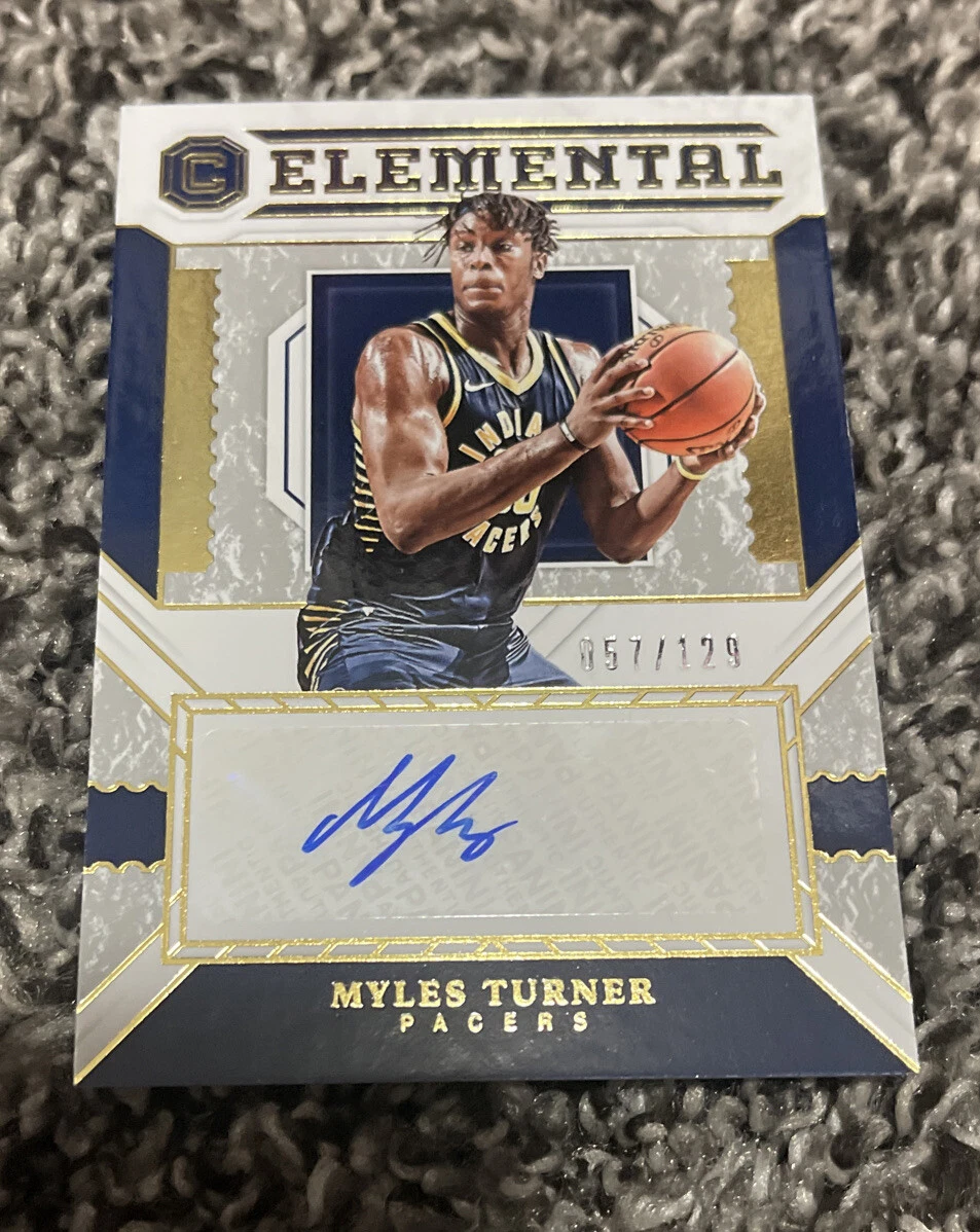 2018-19 Panini Cornerstones Elemental Signatures /129 Myles Turner #ES-MTN Auto
