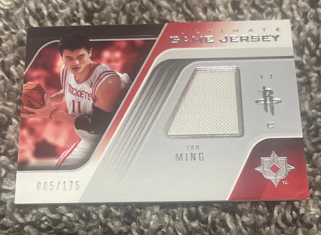 2004-05 UPPER DECK ULTIMATE GAME /175 JERSEY RELIC YAO MING ROCKETS
