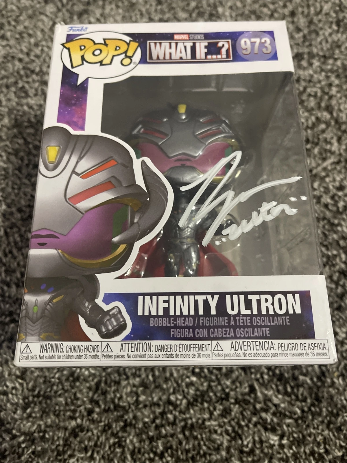 Ross Marquand Signed Funko Pop Autographed Infinity Ultron Marvel #973 JSA COA
