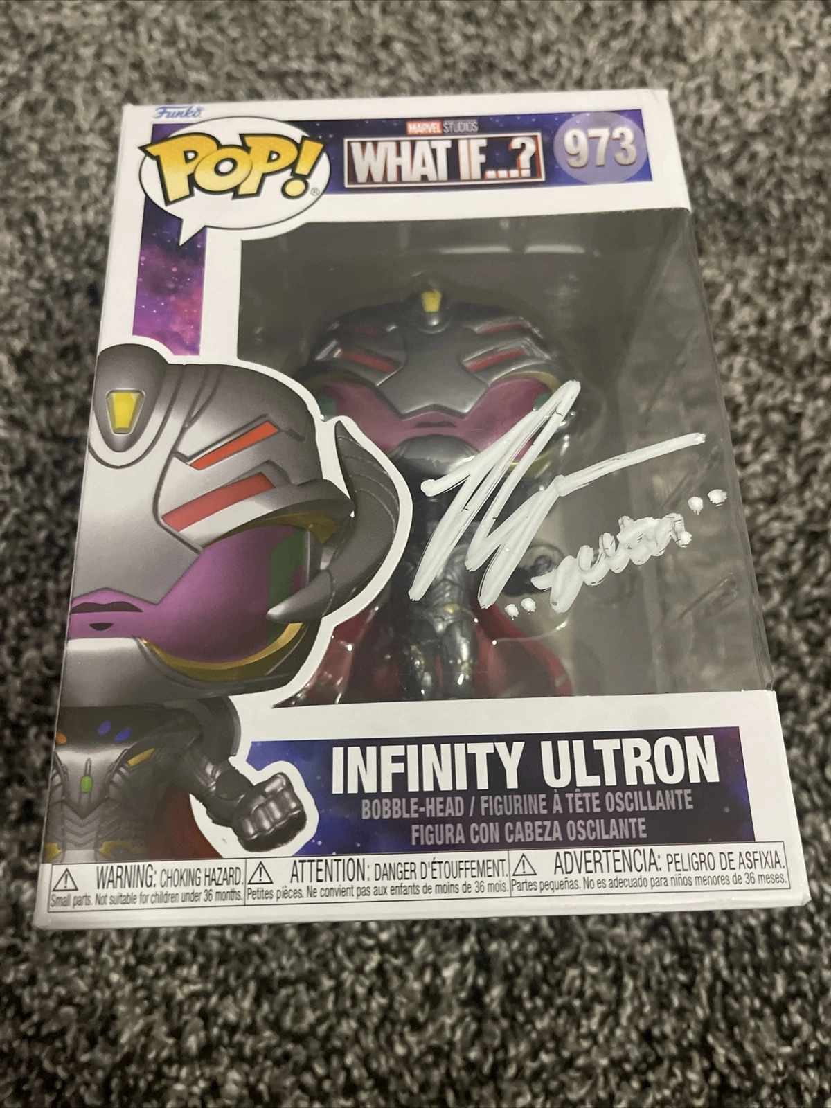 Ross Marquand Signed Funko Pop Autographed Infinity Ultron Marvel #973 JSA COA
