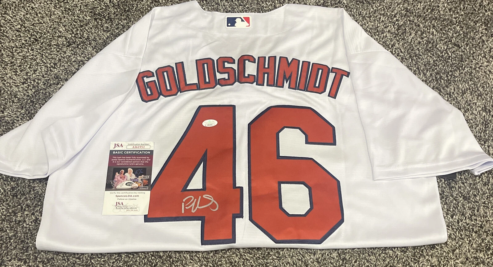 Paul Goldschmidt Signed St. Louis Cardinals Jersey Autographed JSA COA

