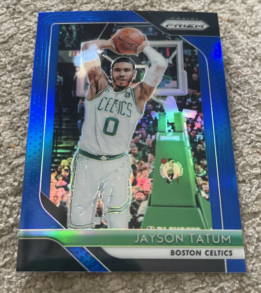 2018-19 Panini Prizm Jayson Tatum BLUE PRIZM REFRACTOR #118 109/199 2nd Year
