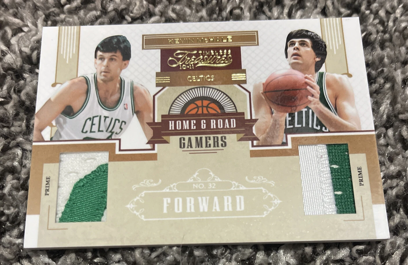2010-11 Timeless Treasures Home & Road Gamers /PRIME PATCHES Kevin McHale 9/10
