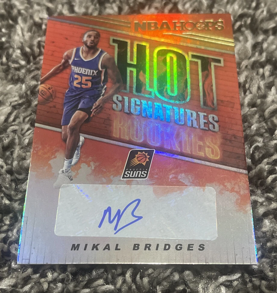 2018-19 Panini Hoops MIKAL BRIDGES Hot Signatures Rookie RC SP AUTO Suns Nets
