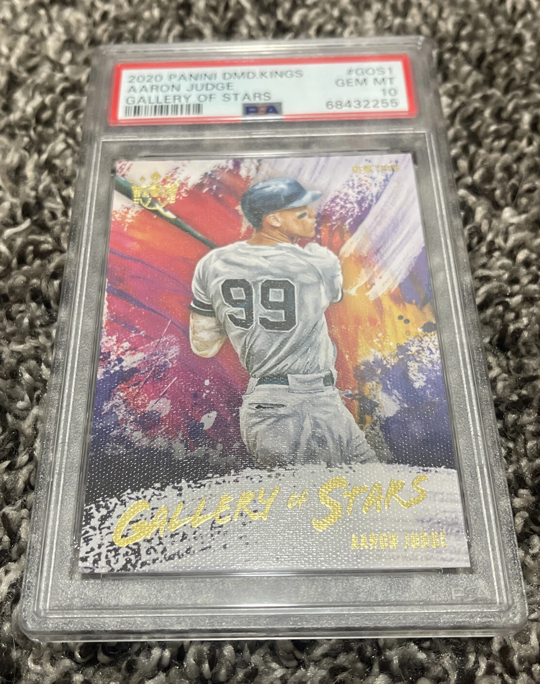 2020 Panini Diamond Kings Aaron Judge GALLERY OF STARS Insert, PSA 10 New Grade
