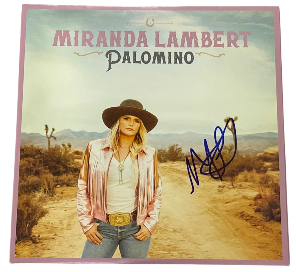 MIRANDA LAMBERT SIGNED PALOMINO ALBUM VINYL LP AUTHENTIC AUTOGRAPH BECKETT
