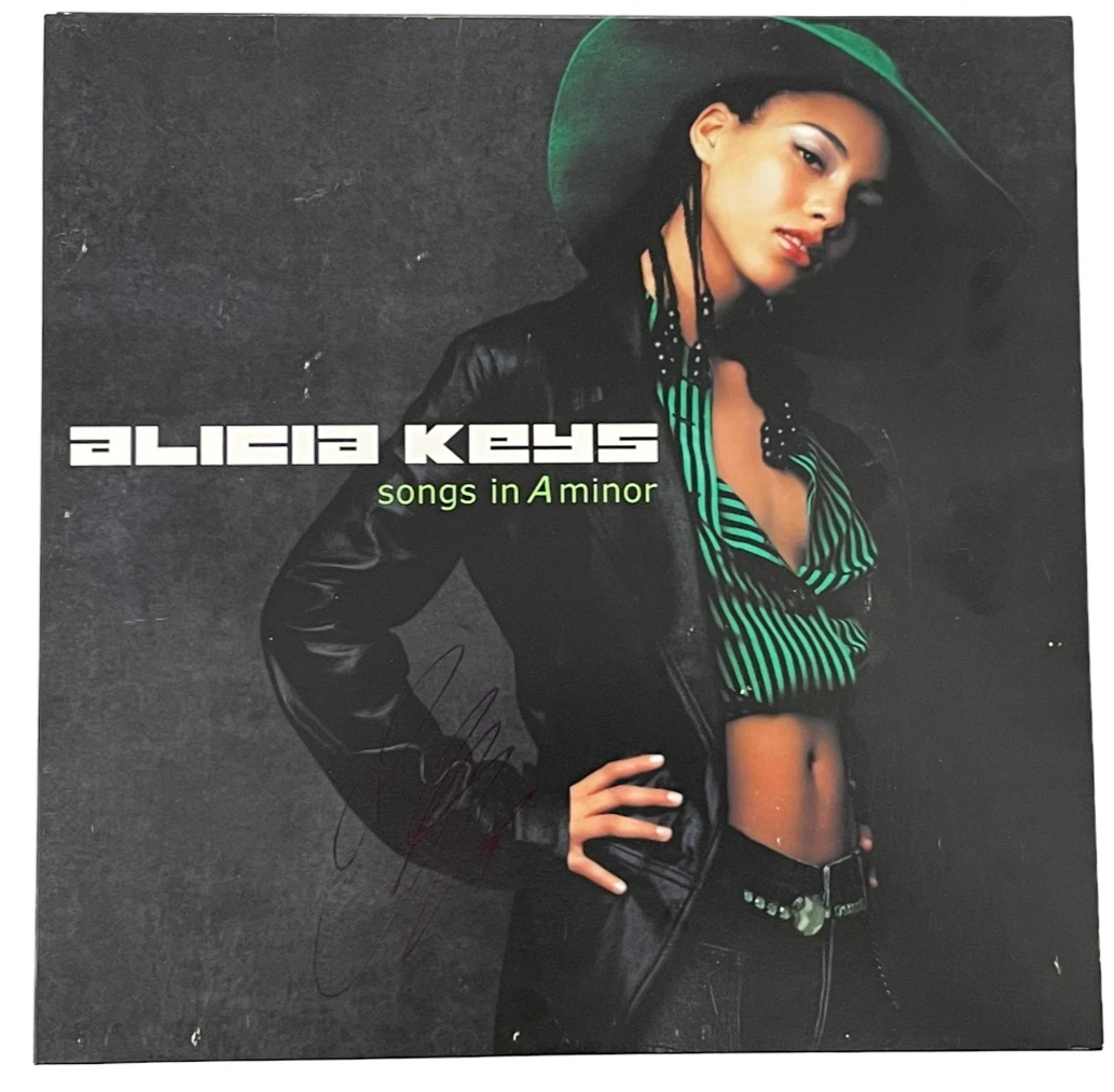 ALICIA KEYS SIGNED SONGS IN A MINOR ALBUM VINYL AUTOGRAPH BECKETT BECKETT COLLECTIBLE MEMORABILIA