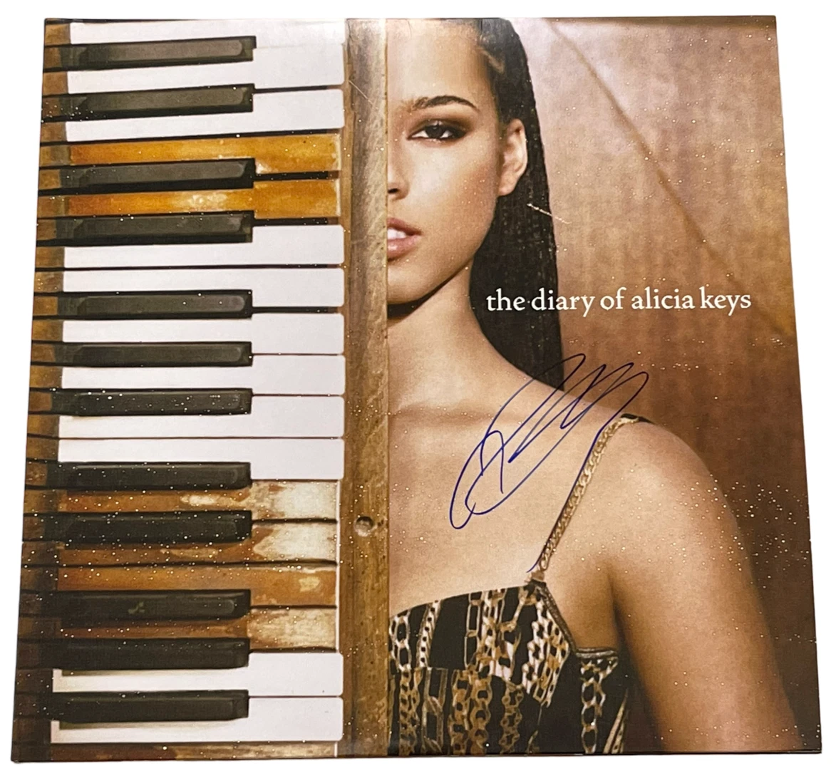 ALICIA KEYS SIGNED THE DIARY OF ALICIA KEYS ALBUM VINYL AUTOGRAPH BECKETT COLLECTIBLE MEMORABILIA